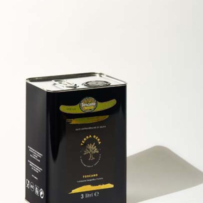 Toscano - Olio Extra Vergine di oliva 100% Toscano IGP in latta - 3 litri
