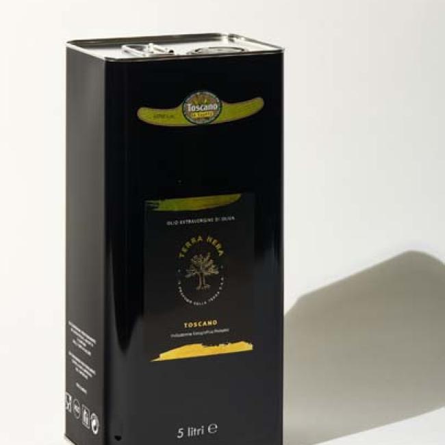Toscano - Olio Extra Vergine di oliva 100% Toscano IGP in latta - 5 litri
